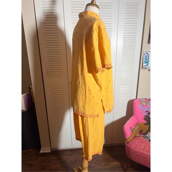 Denim & Co | Women’s | Short’s Outfit | L | Y2K Creamsicle Two Piece Set - Picture 6 of 6